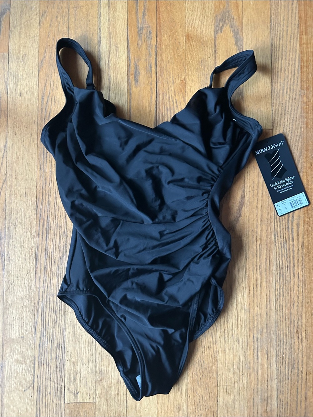 NWT Miraclesuit Women's Black One-Piece Swimsuit